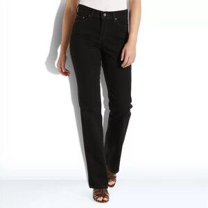 Levi’s 512 Perfectly Shaping Bootcut Jeans Mid Rise Denim Black Size 18 WS